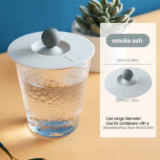 1pc Food Grade Silicone Cup Lid Mug Covers; Anti-dust Leak-proof Cup Coffee Mug Cover; Airtight Seal Lids Cap; Drink Cup Covers For Hot And Cold Beverages